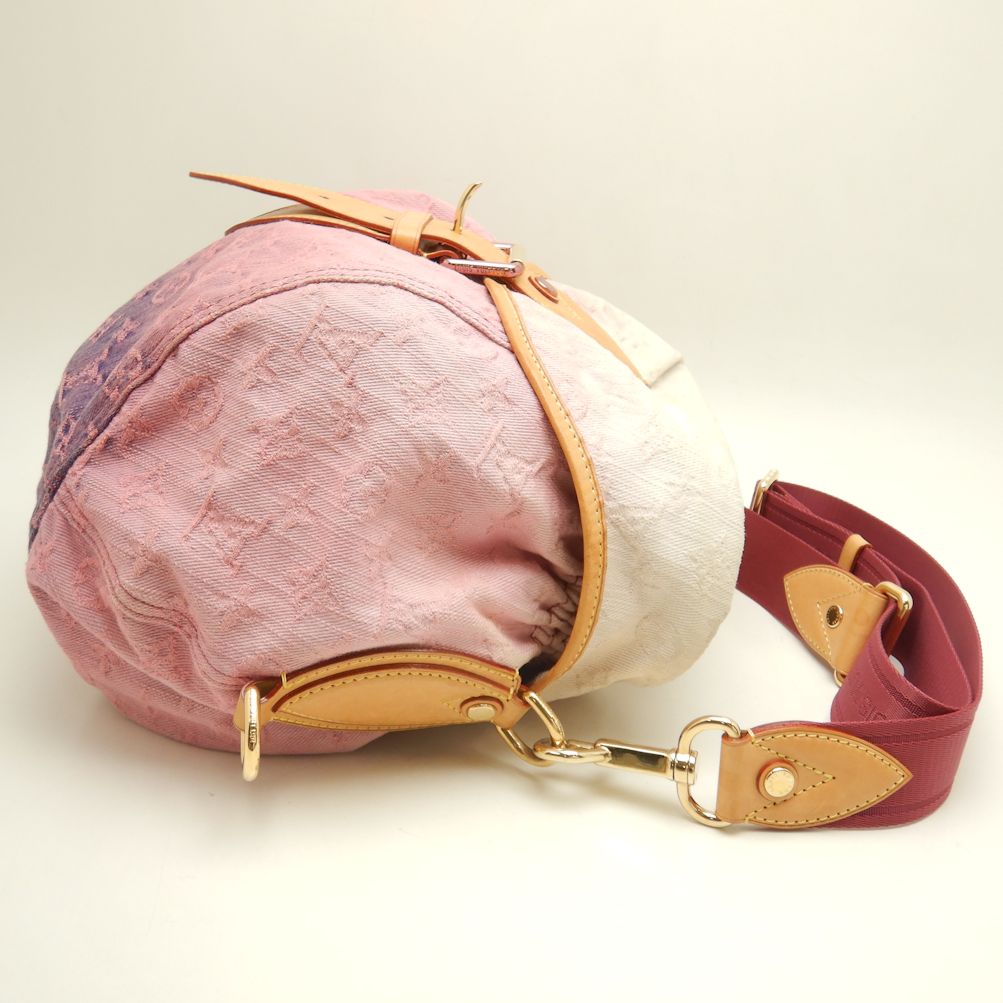 Louis Vuitton  Sunshine Monogram Denim Shoulder Bag Rose