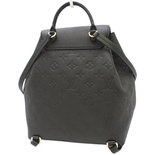 Louis Vuitton Monogram Implant Montsouris PM Rucksack Backpack Noir Black