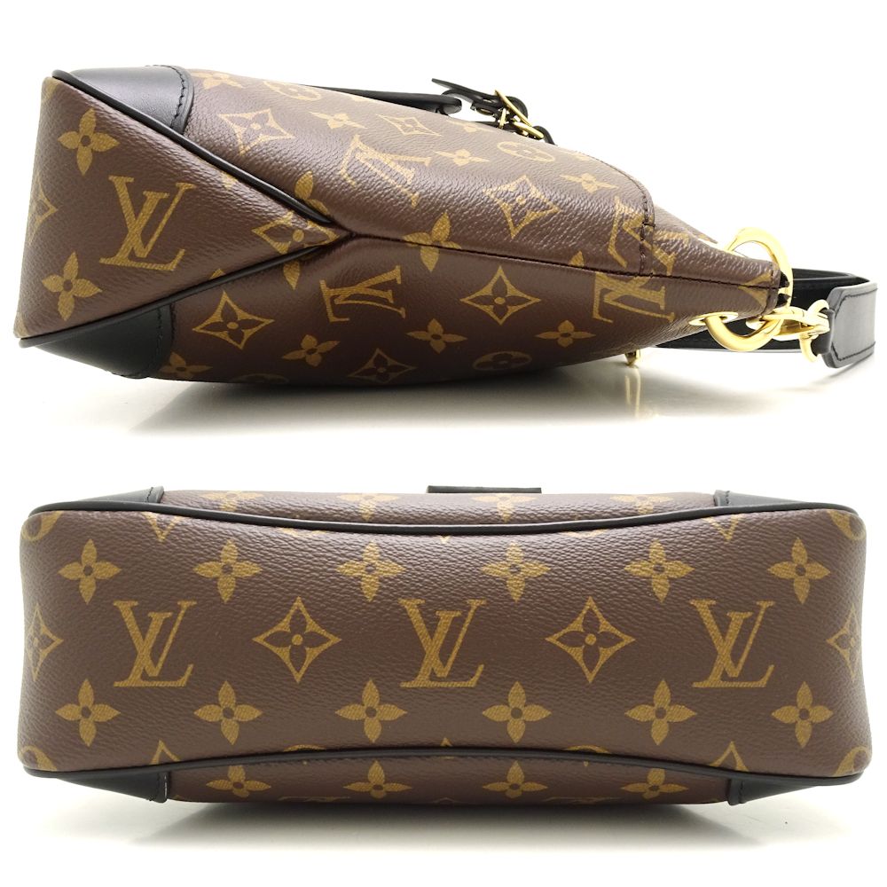 Louis Vuitton Monogram Odeon NM PM Shoulder Bag Brown Noir