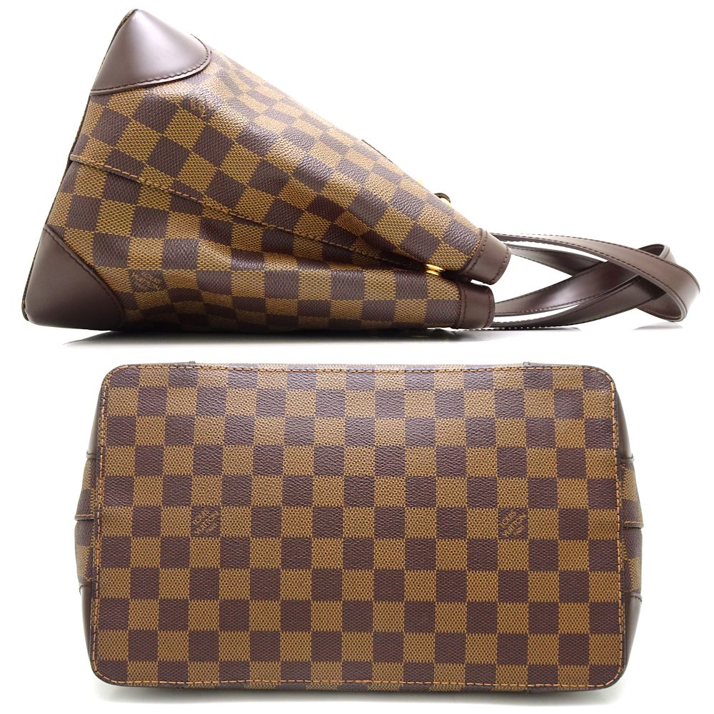 Louis Vuitton Damier Hampstead PM Tote Bag Ebene Brown