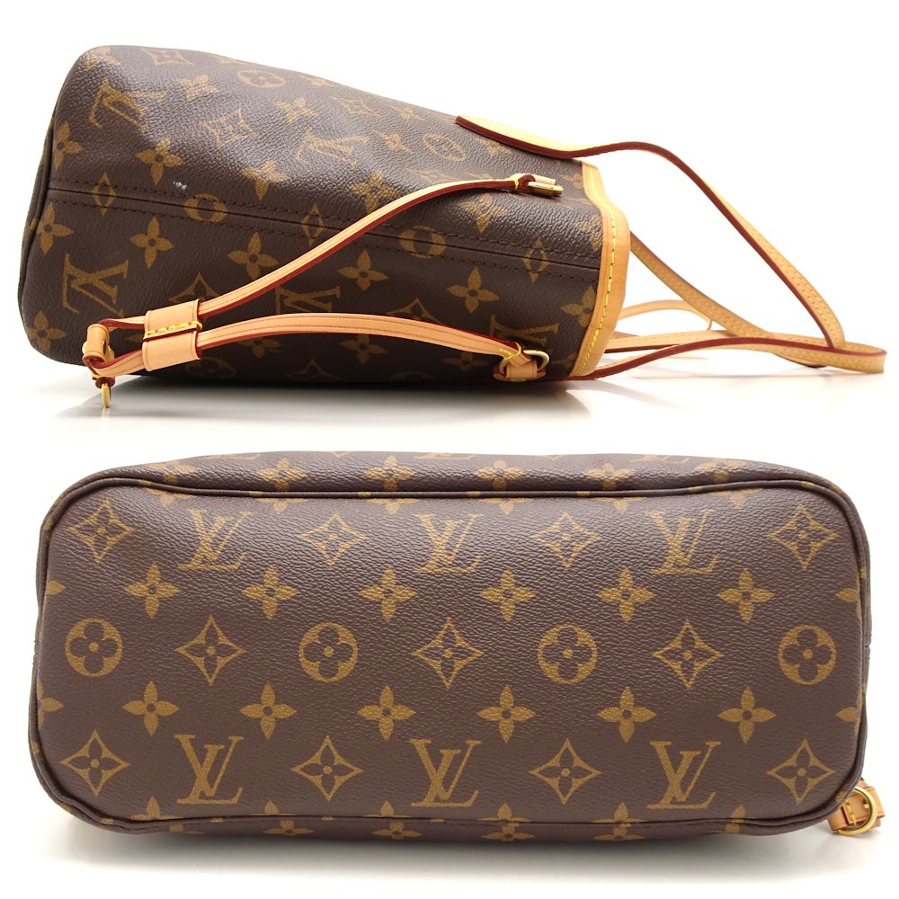 Louis Vuitton Monogram Neverfull PM Tote Bag Brown