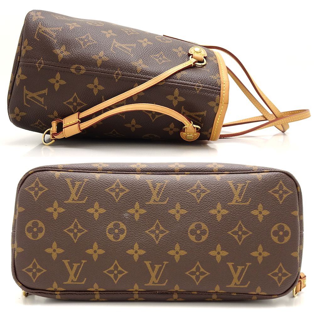 Louis Vuitton Monogram Neverfull PM Tote Bag Brown
