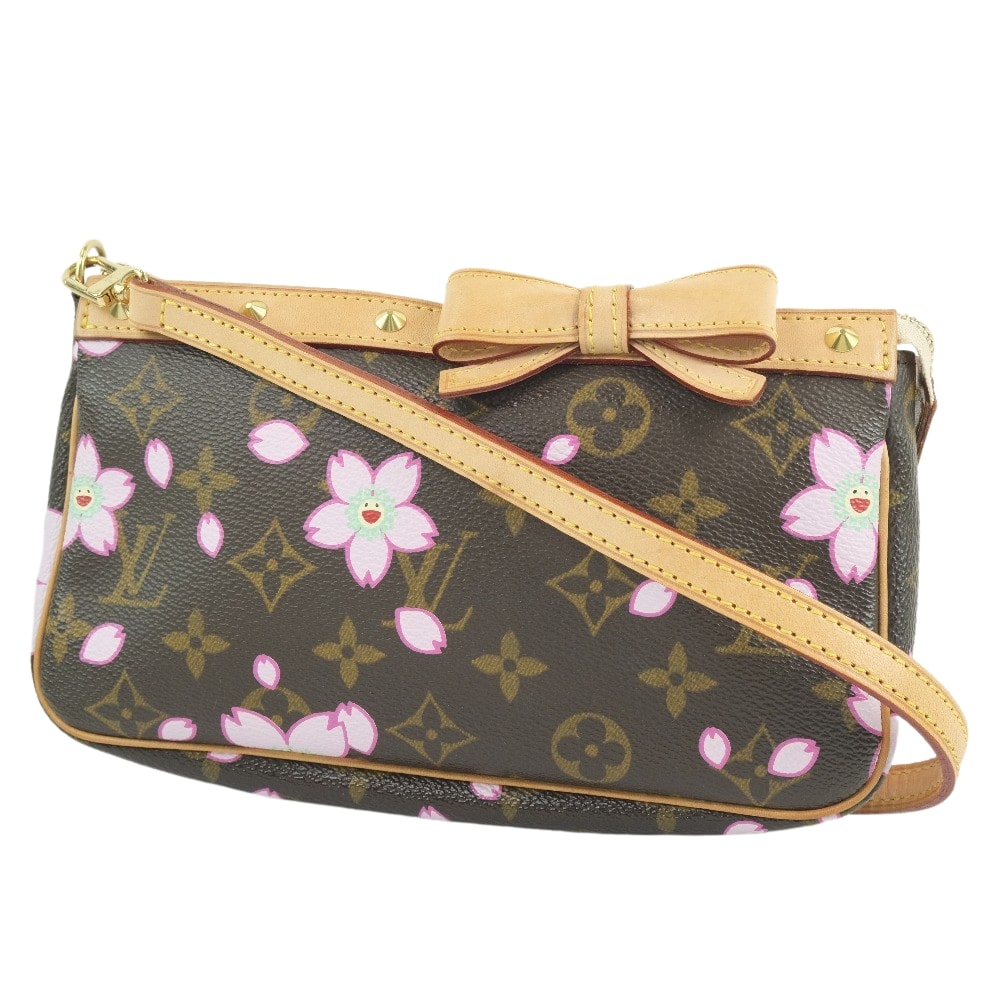 Louis Vuitton Pochette Accessoire Shoulder Bag Pochette Cherry Blossom Monogram Multicolor