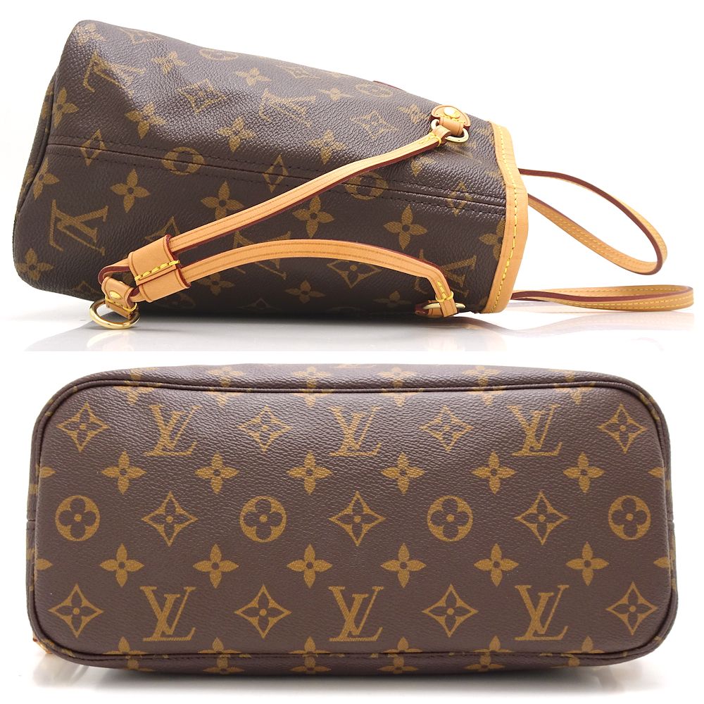 Louis Vuitton Monogram Neverfull PM Tote Bag Brown