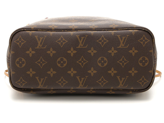 Louis Vuitton Neverfull PM Handbag Tote Bag Monogram Brown