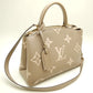 Louis Vuitton Petit Palais PM Handbag Bicolor Tourtrell Creme