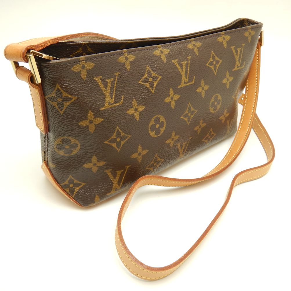 Louis Vuitton Monogram Trotter Shoulder Bag Brown