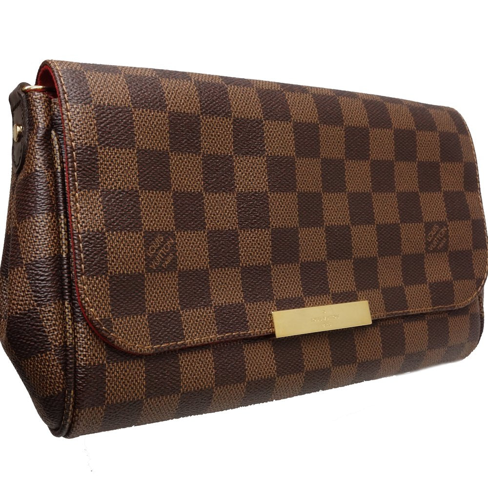 Louis Vuitton Damier Favorite MM Shoulder Bag Ebene