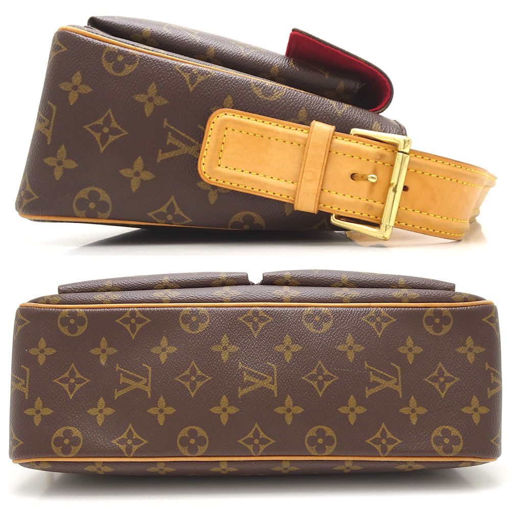 Louis Vuitton Monogram Viva Cite GM Shoulder Bag Brown