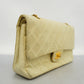 Chanel Shoulder Bag Matelasse Chain Cotton Beige