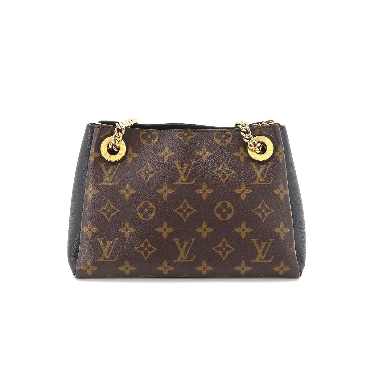 Louis Vuitton Monogram Surene BB Chain Shoulder Bag Leather Brown Noir