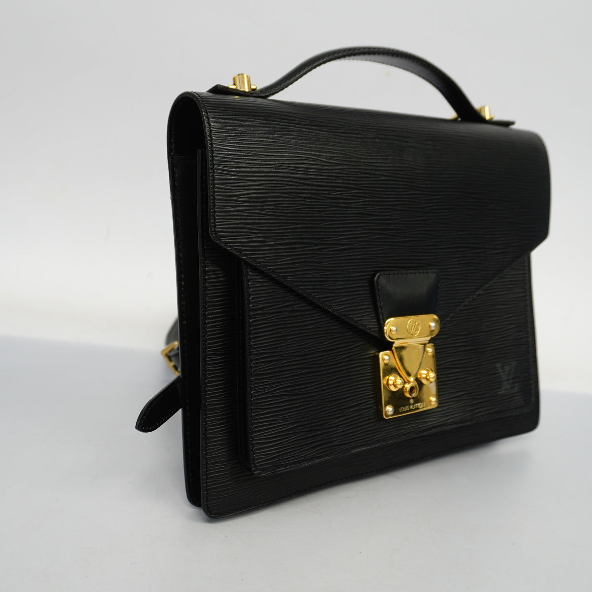 Louis Vuitton 2way Bag Epi Monceau Noir
