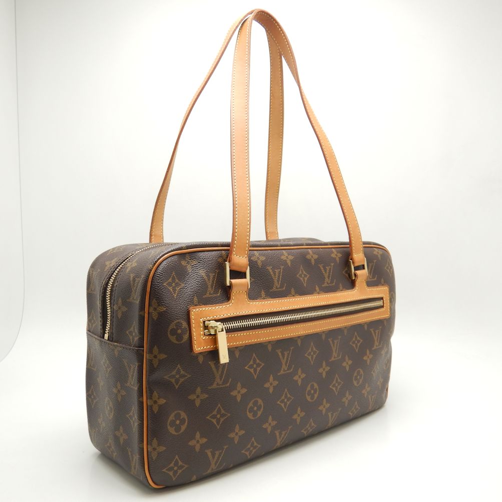 Louis Vuitton Monogram Cite GM Shoulder Bag Brown