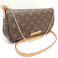 Louis Vuitton Monogram Favorite PM Shoulder Bag Brown