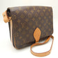 Louis Vuitton Monogram Cartesier Crossbody Shoulder Bag Brown