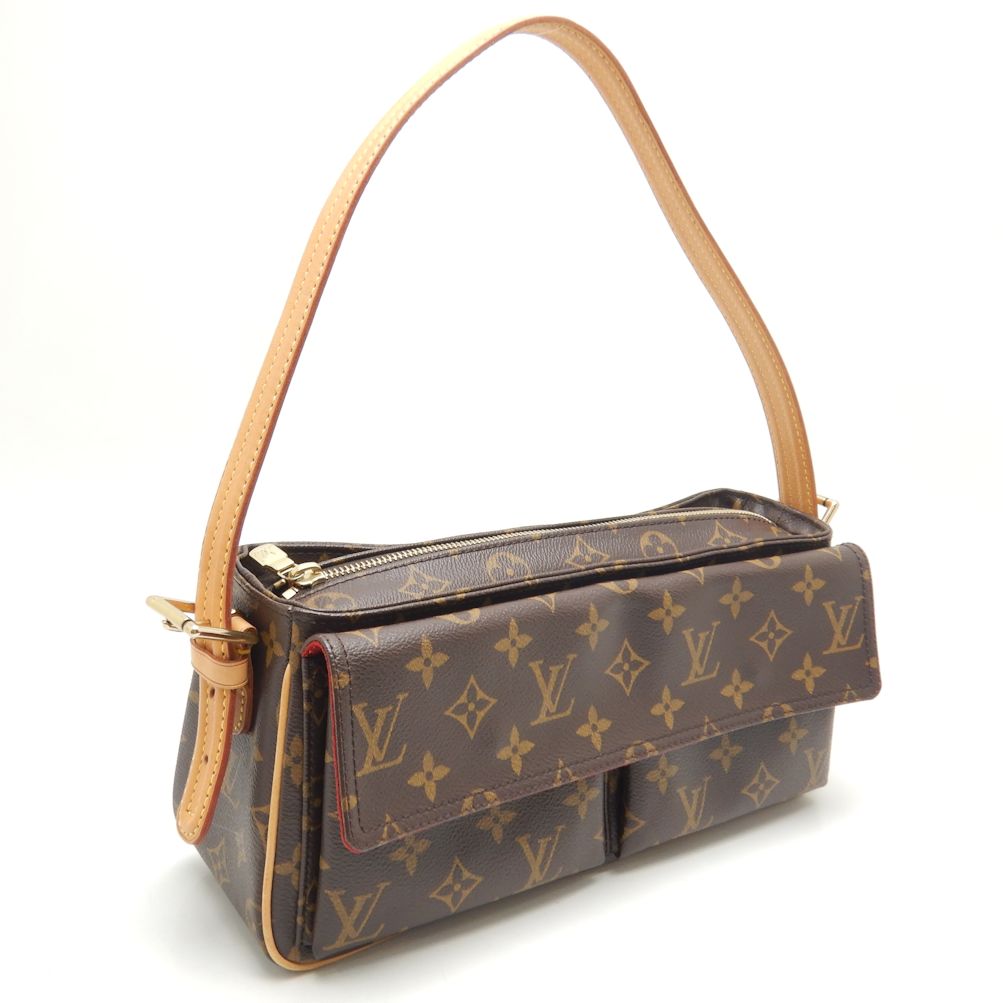 Louis Vuitton Monogram Viva Cite MM Shoulder Bag Brown