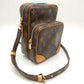 Louis Vuitton Monogram Crossbody Shoulder Bag Brown