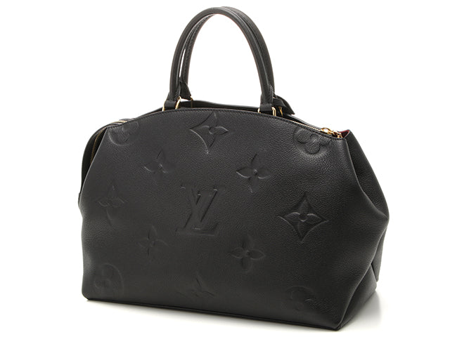 Louis Vuitton Grand Palais MM Handbag Monogram Emplant Noir