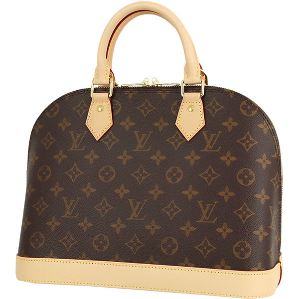 Louis Vuitton Alma PM Handbag Monogram Leather Brown
