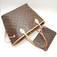 Louis Vuitton Monogram Neverfull MM Tote Bag Beige