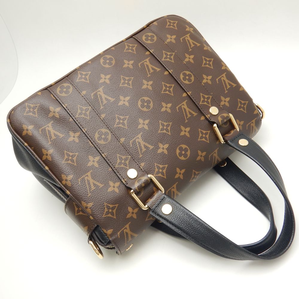 Louis Vuitton Monogram Manhattan Handbag Brown Noir