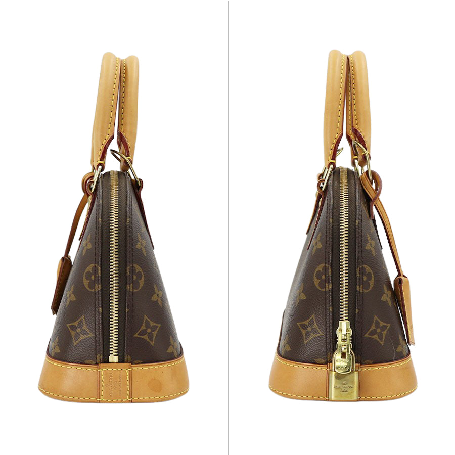Louis Vuitton Alma BB Monogram Brown 2way Handbag
