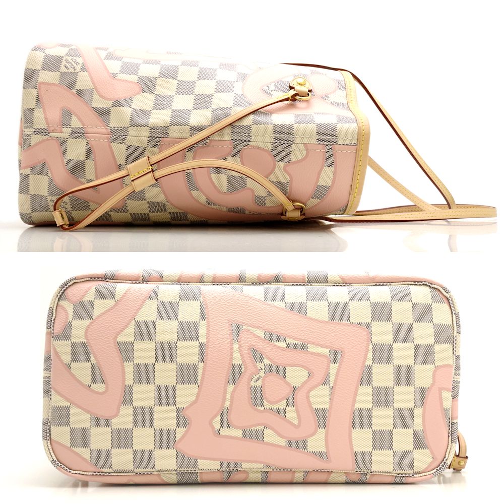 Louis Vuitton Damier Azur Neverfull MM Tote Bag