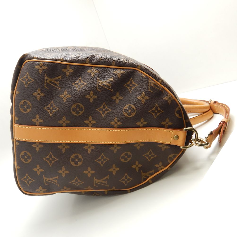 Louis Vuitton Monogram Keepall Bandouliere 50 Boston Bag Brown