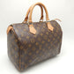 Louis Vuitton Monogram Speedy 30 Handbag Brown