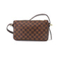 Louis Vuitton Damier Ravello GM Shoulder Bag Ebene Gold Metal Fittings