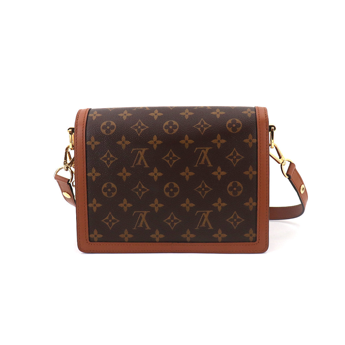 Louis Vuitton Monogram Reverse Dauphine Shoulder Bag Brown