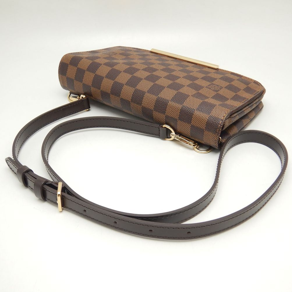 Louis Vuitton Damier Hoxton PM Shoulder Bag Brown