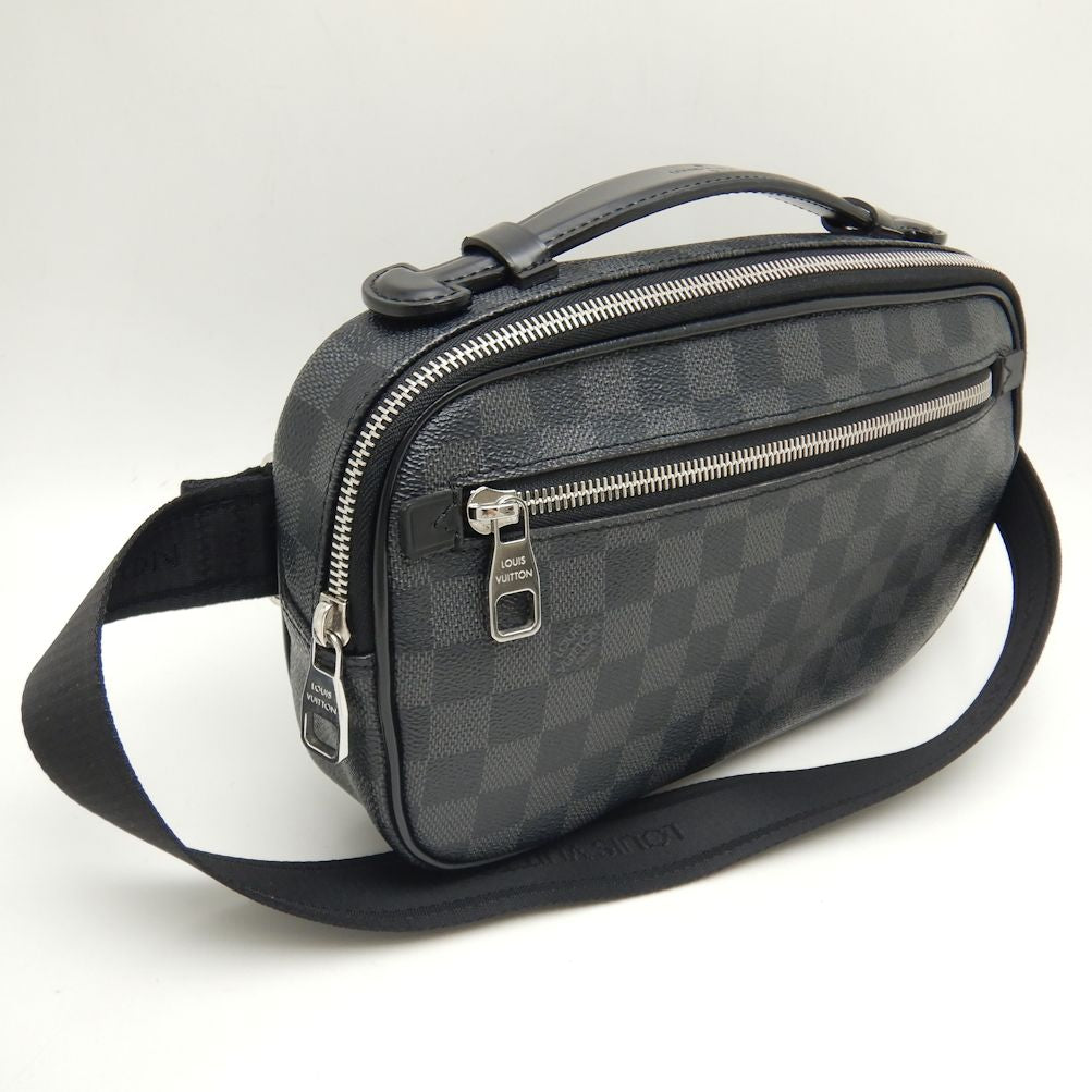 Louis Vuitton Damier Graphite Ambrel Waist Bag Black