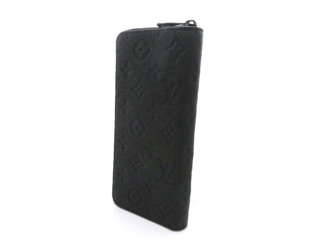 Louis Vuitton Long Wallet Zippy Wallet Vertical Taurillon Noir