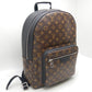 Louis Vuitton Josh Rucksack Backpack Monogram Macassar Brown Black
