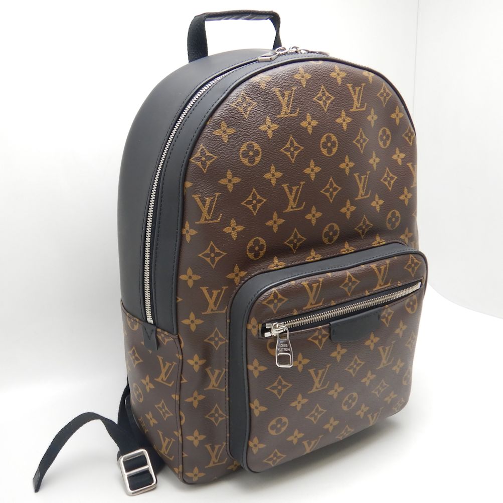 Louis Vuitton Josh Rucksack Backpack Monogram Macassar Brown Black