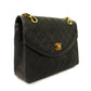 Chanel Shoulder Bag Matelasse W Chain Lambskin Black