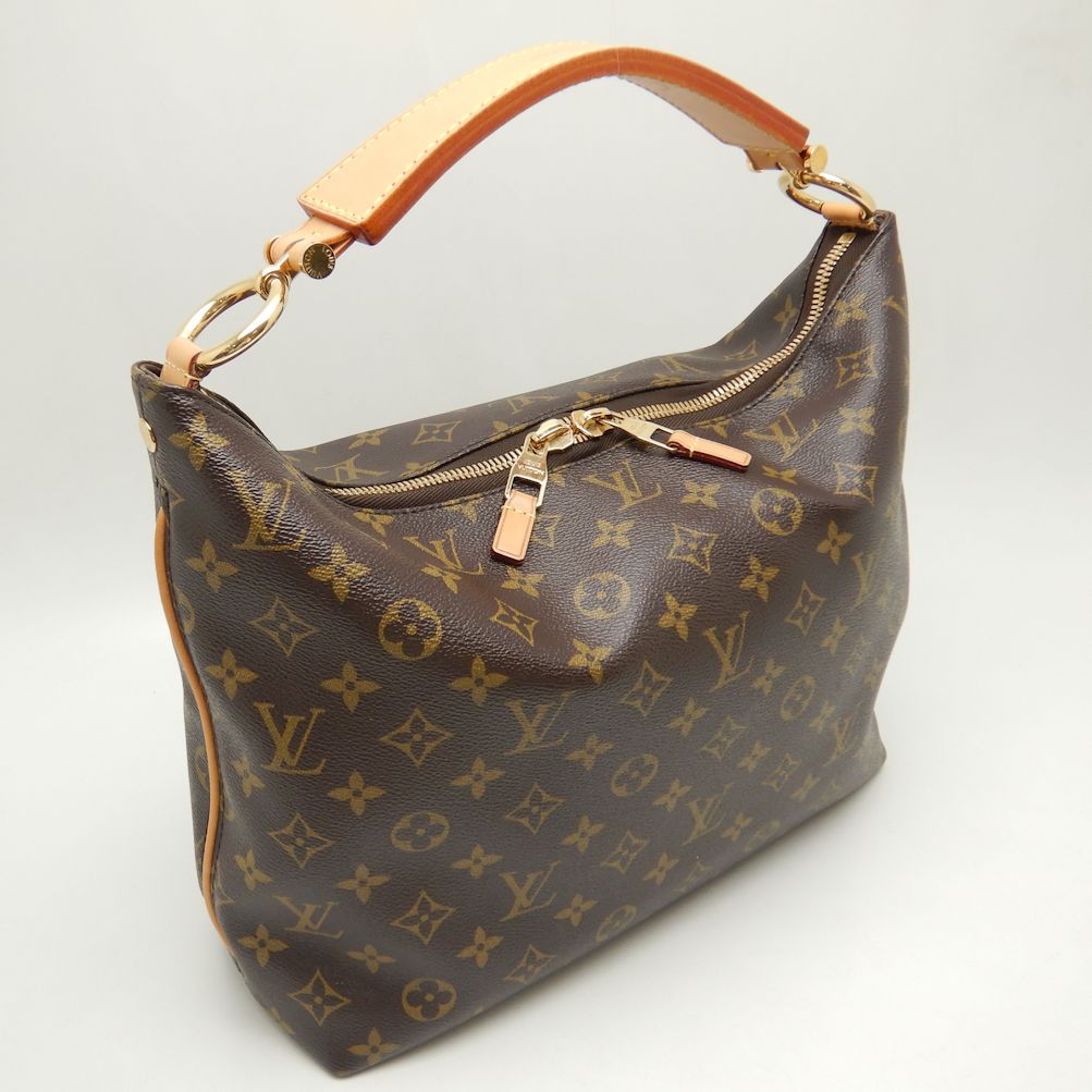Louis Vuitton Monogram Sully PM Shoulder Bag Brown