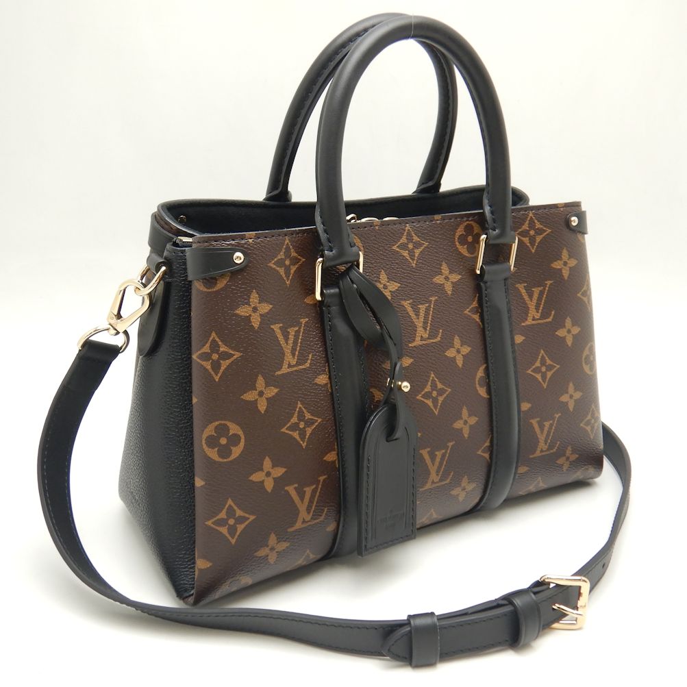 Louis Vuitton Monogram Soufflot BB Handbag Brown