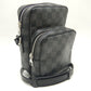 Louis Vuitton Damier Graphite Rem Shoulder Bag Black