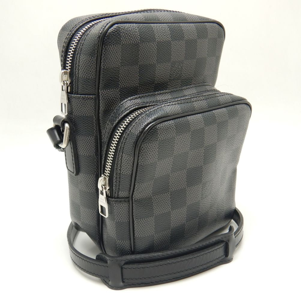 Louis Vuitton Damier Graphite Rem Shoulder Bag Black