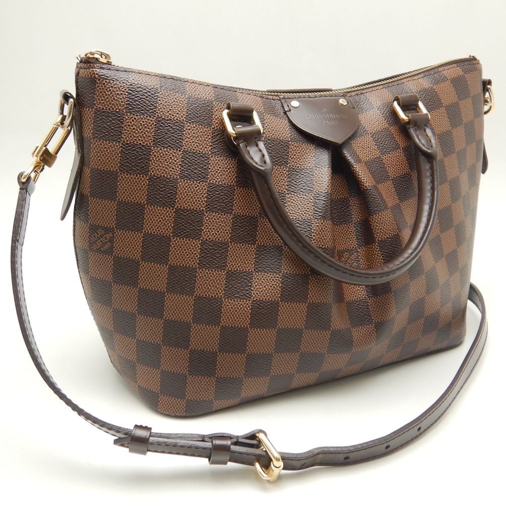 Louis Vuitton Damier Sienna PM Handbag Brown