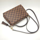 Louis Vuitton Damier Croisette Handbag Ebene
