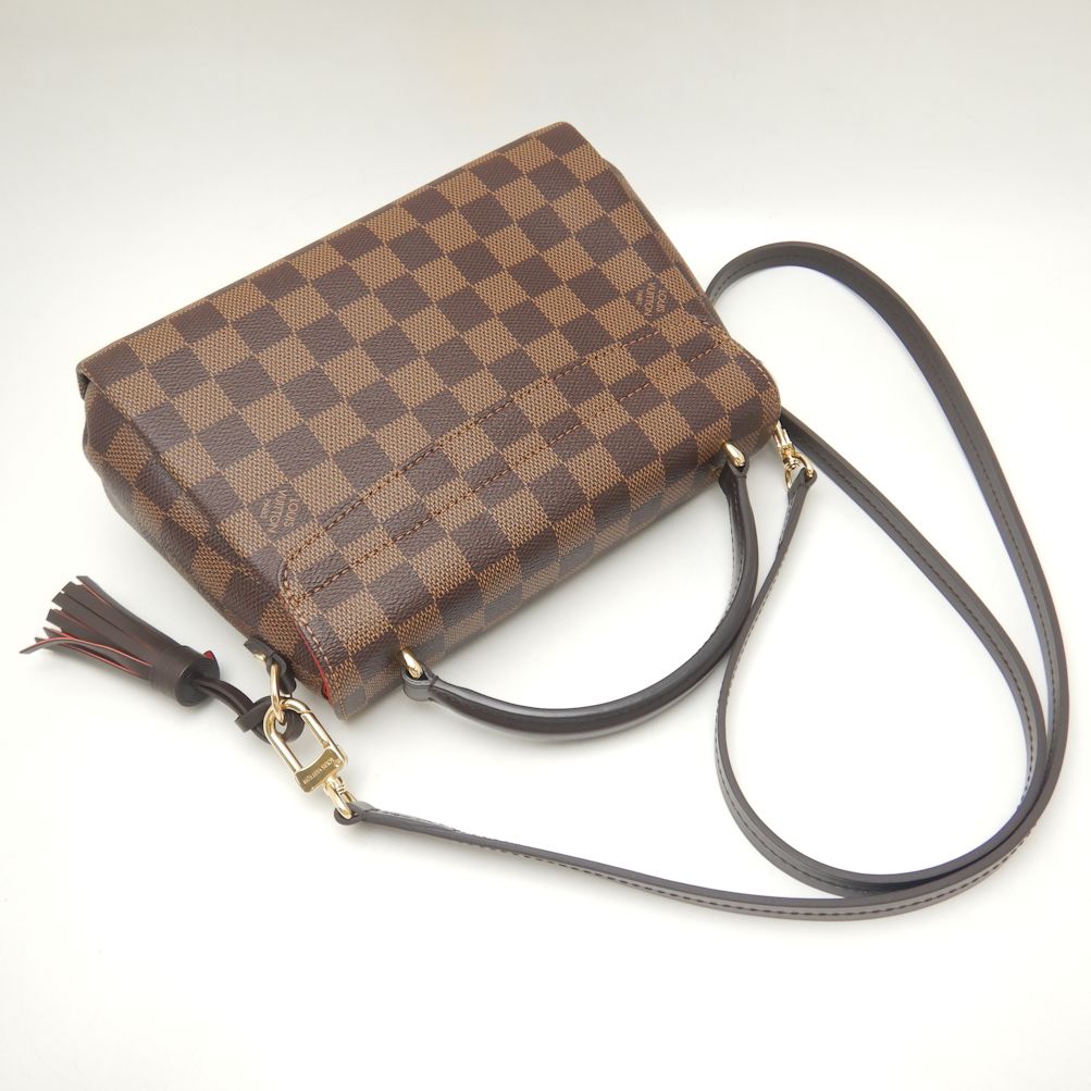 Louis Vuitton Damier Croisette Handbag Ebene