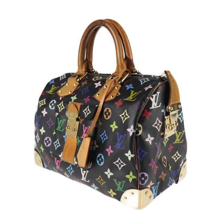 Louis Vuitton Speedy 30 Handbag Monogram Multicolor