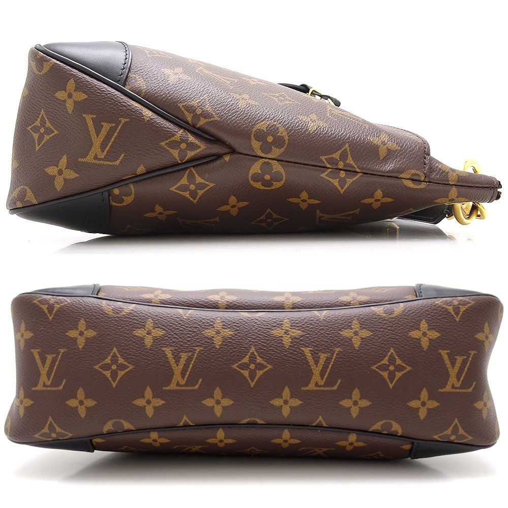 Louis Vuitton Odeon NM MM Monogram Shoulder Bag Brown Noir