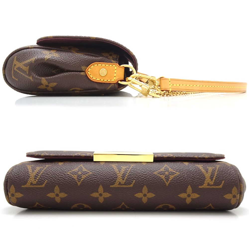Louis Vuitton Monogram Favorite PM Crossbody Shoulder Bag Brown