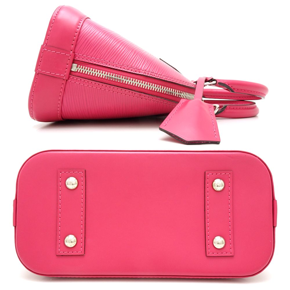 Louis Vuitton Epi Alma BB 2Way Bag Hot Pink