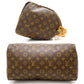 Louis Vuitton Monogram Speedy 35 Handbag Brown