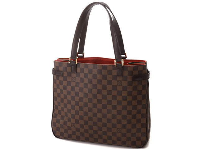 Louis Vuitton Damier Handbag Tote Bag Brown